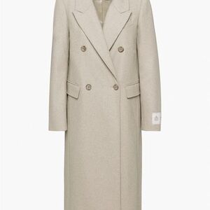 Aritzia Babaton The Constant Coat in Heather Dovetail Taupe